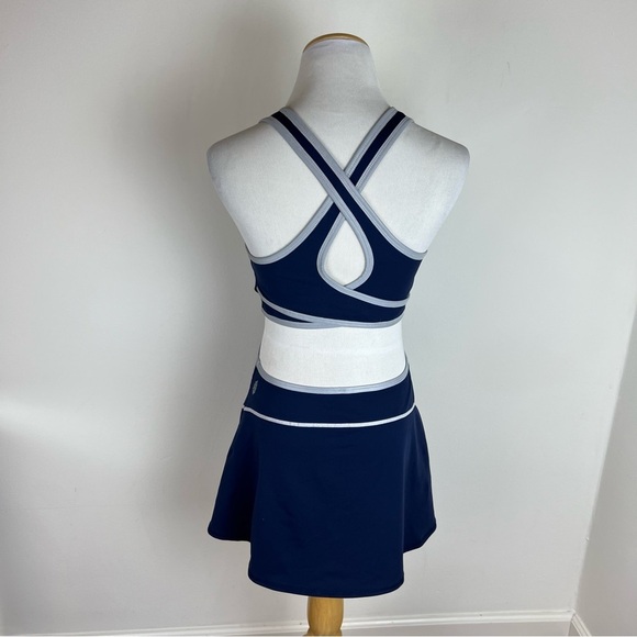 Free People Give it a Whirl Dress FP Movement Navy Size M - Picture 8 of 10